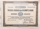 Vienne 1922: Vingt Cinq  Actions - Wiener Lombard- Und Escompte-Bank 5.000 Couronne - Bank & Versicherung
