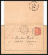 75002 10c Lignée SEL A7f Date 623 Semeuse Entier Postal Stationery Carte Lettre France Selonge Cote D'or 1906 - Kartenbriefe