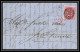 35289 N°16 Victoria 4p Rose London St Etienne France 1860 Cachet 18 Lettre Cover Grande Bretagne England - Covers & Documents