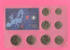 Greece Coins Set 1 2 5 10 20 50 Cents + 1 2 € Euro Gold Plated Grecia 2003 Plaqué Or Vergoldet Finland Placcate Oro 24 K - Finlande