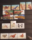 BIRDS ROMANIA WILD ANIMALS-HORSES-ELEPHANTS -BUTTERFLIES-CROCODILES 8 SETS CTO-USED - Used Stamps