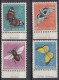 Switzerland / Helvetia / Schweiz / Suisse 1950 ⁕ Butterflies / Pro Juventute Mi.551-552, 554 ⁕ 4v MH (yellow Spots) - Nuovi