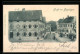 AK Göppingen, Bahnhofstrasse Mit Gasthaus E. Stahl / Post Und Bahnhof-Restauration E. Greiner Aus Der Vogelschau  - Göppingen