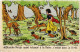 PC DISNEY, SNOW WHITE, BLANCHA NEIGE AVANT ÉNCHANPÉ, Vintage Postcard (b52829) - Disneyworld