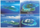 TAHITI - Vue Aérienne Des îles De La Société - Tahiti, Moorea, Raiatea, Tahaa Et Huahine - Carte Postale - Polynésie Française