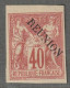 REUNION - N°14a * (1891) 40c Rouge-orange - Unused Stamps