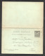 1896 ENTIER POSTAL ET CARTE REPONSE / CACHET MILITAIRE PLACE DE HAM   / 54EME REGIMENT D'INFANTERIE / SOMME F142 - Legerstempels (voor 1900)