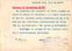 26708 " SOC. ANON. ACCIAIERIE FERRIERE TRAFILERIE CRAVETTO-SETTIMO TORINESE " CART. POST. SPED. 1939 - Autres & Non Classés