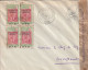 CAMEROUN - LETTRE Avec N°202 X4  "Cameroun Français 27.8.1940." De Nkongsamba Le 10/03/1942 - Variété Du 2 Bouclé - - Storia Postale