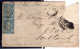 New Zealand 1865 2d Blue FFQ Chalon Pair - NZ Wmk. Perf. 13 - On Goldfields Cover Rocky Point To Scotland - Covers & Documents