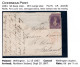 New Zealand 1867 3d Deep Mauve FFQ Chalon - Wmk. Large Star - On Part Cover To Ennis, Ireland - Brieven En Documenten