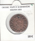 CRE3582 MONEDA ESPAÑA FELIPE IV 16 MARAVEDIS SEGOVIA 1661 - Autres & Non Classés