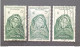 AFRICA OCC. FRANCESE 1947 JEUNE FEMME DE TINDELLA YVERT N 37 3 COLOR VARIETY GREEN YELLOW EVANESCENT GREEN, DARK GREEN - Gebruikt