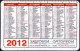 ITALIA 2012 - CALENDARIO TASCABILE - SANITARIA - ORTOPEDIA EUR PAVESE - I - Klein Formaat: 2001-...