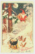 Tervaniemi, Finland Local Single Line Postmark ~ 1954 Christmas Postcard To Tampere - Covers & Documents