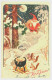 Tervaniemi, Finland Local Single Line Postmark ~ 1954 Christmas Postcard To Tampere - Lettres & Documents