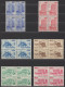 Romania - Hotels And Hostels - Set In Blocks Of 4 - Mi 4746X~4751X - 1991 - MNH - Unused Stamps