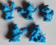 à Choisir 4 Mini Figurines En Plastique Vintage Les Schtroumpfs The Smurfs Lessive OMO - Poppetjes - Plastic
