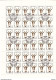 URSS 1984 ANIMAUX  4 Planches De 36 Yvert 5075-5078, Michel 5356-5359 Oblitéré, Used; Cote Yv 28.80 Euros - Feuilles Complètes
