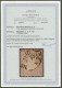 Dt. Reich 16 O, 1872, 1/4 Gr. Grauviolett Mit K1 WIESBADEN 31.12.74 Vom Letzttag, Pracht, RR!, Fotoattest Brugger - Autres & Non Classés