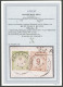 Dt. Reich 23a,30 BrfStk, 1872, 1 Kr. Gelblichgrün Und 9 Auf 9 Kr. Braunorange, K1 ENGEN IN BADEN, Dekoratives Kabinettbr - Autres & Non Classés