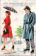 Couple Sous La Pluie.  Cachet Poste 1961 - Zeitgenössisch (ab 1950)