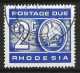 RHODESIA....QUEEN ELIZABETH II...(1952-22..)......" 1970.."...POSTAGE - DUE.....2c.......SGD19.........VFU.. - Rhodesien (1964-1980)