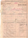 Récepissé Destinataire Petite Vitesse Chemins De Fer Du Nord Gare De Woincourt 1903 Pour Lyon 1 Sac De Ferronnerie - Andere & Zonder Classificatie