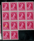 N° 428a Rose-carminé  Plusieurs Blocs Donc Var. Luppi Soit: 172 Timbres ( ** ) à 20% - 1936-1957 Offener Kragen