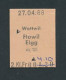 Fahrkarte Wattwil - Flawil - Elgg  - Other & Unclassified