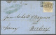 PREUSSEN 18a BRIEF, 1865, Preussen-Frankatur Aus Constantinopel: 3 Sgr. Hellbraun Auf Kleinformatigem Brief Mit Ra2 BREM - Covers & Documents