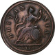 Grande-Bretagne, George I, 1/2 Penny, 1717, Cuivre, TB+, KM:549 - B. 1/2 Penny