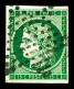 O N°2c, 15c Vert Très Foncé Obl étoile, Jolie Nuance Intense. SUP (signé Brun/Certificats)  Qualité: Oblitéré  Cote: 280 - 1849-1850 Ceres