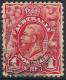 AUSTRALIA 1913 KGV 1d Red SG17 Used - Oblitérés