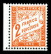 ** N°41, 2f Rouge-orange Cdf, Très Bon Centrage. SUP (certificat)  Qualité: **  Cote: 1040 Euros - 1859-1959 Neufs