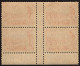 AUSTRALIA 1934 2d X Block Of 4, Orange-Vermillion Centenary Of Victoria SG147 MH With Centre And Bottom Gutter - Gebraucht