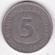 5 Deutsche Mark 1975 J Hambourg . Cupronickel ,KM# 140.1 - 5 Mark