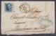 L. Affr. N°15 Lpts "322" Càd ST-GHISLAIN /18 JANV 1865 Pour MARCHIENNE-AU-PONT (au Dos: Càd BRUXELLES & Arrivée MARCHIEN - 1863-1864 Medallions (13/16)