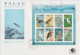 Philatelic Fantasies, OWL, Dove, Kingfisher, Bird,  Animal, Birds With Mail Letter & Parcel Flight, Full Sheet FDC Palau - Vleermuizen