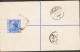 1902. FEDERATED MALAY STATES 5c Registered Envelope Tiger Motive  To Switzerland Uprated ... (Michel 19 + 15) - JF544632 - Federated Malay States