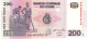 CONGO P99a 200 FRANCS 31.7.2007 #NA/N  Printer G & D Munich UNC. - Demokratische Republik Kongo & Zaire