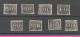 Brésil Brazil Lot Oblitérés Série Des Chiffres Yvert 11 à 18 8 Valeurs 10/20/30/60/90180/300/600 Reis - Used Stamps
