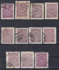 Turkey / Türkei 1923 - 1924 ⁕ Star & Crescent 1 Pia. Mi.809, 828, 838 ⁕ 11v Used - Different Perf. - Shades - Gebruikt