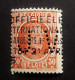 België - Belgique - Perfin Perforé -  J.V. -  J.van Der Beuren & Cie. - Bruxelles - Brussel -  COB 199 - Cancelled - 1909-34