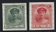 Luxembourg Yv 135-136,type Charlotte De Face Non Dentelés.**/mnh - 1921-27 Charlotte Front Side