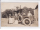 VARANGEVILLE SUR MER (PLAGE) : Carte Photo De La Voiture De L'hotel De La Terrasse (avec Le Personnel) - Très Bon état - Varengeville Sur Mer