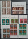 LIECHTENSTEIN    Petite Collection De Timbres Neufs En Blocs De 4 Entre Les Années 1968 Et 1987 - Sammlungen