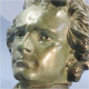 Delcampe - ° TETE BEETHOVEN EN METAL @ Musique Compositeur Statue Musicien - Metaal