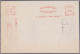 Said Brothers & Co. EMA Red Meter Frank Revenue Stamp, Saad Al Din Al Sanbari Bond Paper Egypt Postal Stationary 1959 - Lettres & Documents