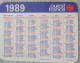 Petit Calendrier De Poche 1989 Journal Ouest France - Small : 1981-90